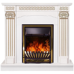 Semineu Art Flame Calisto & Meridian (White)