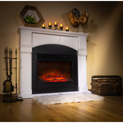 Каминокомплект Art Flame Cassandra & Mirabella (White/Black) Thumb