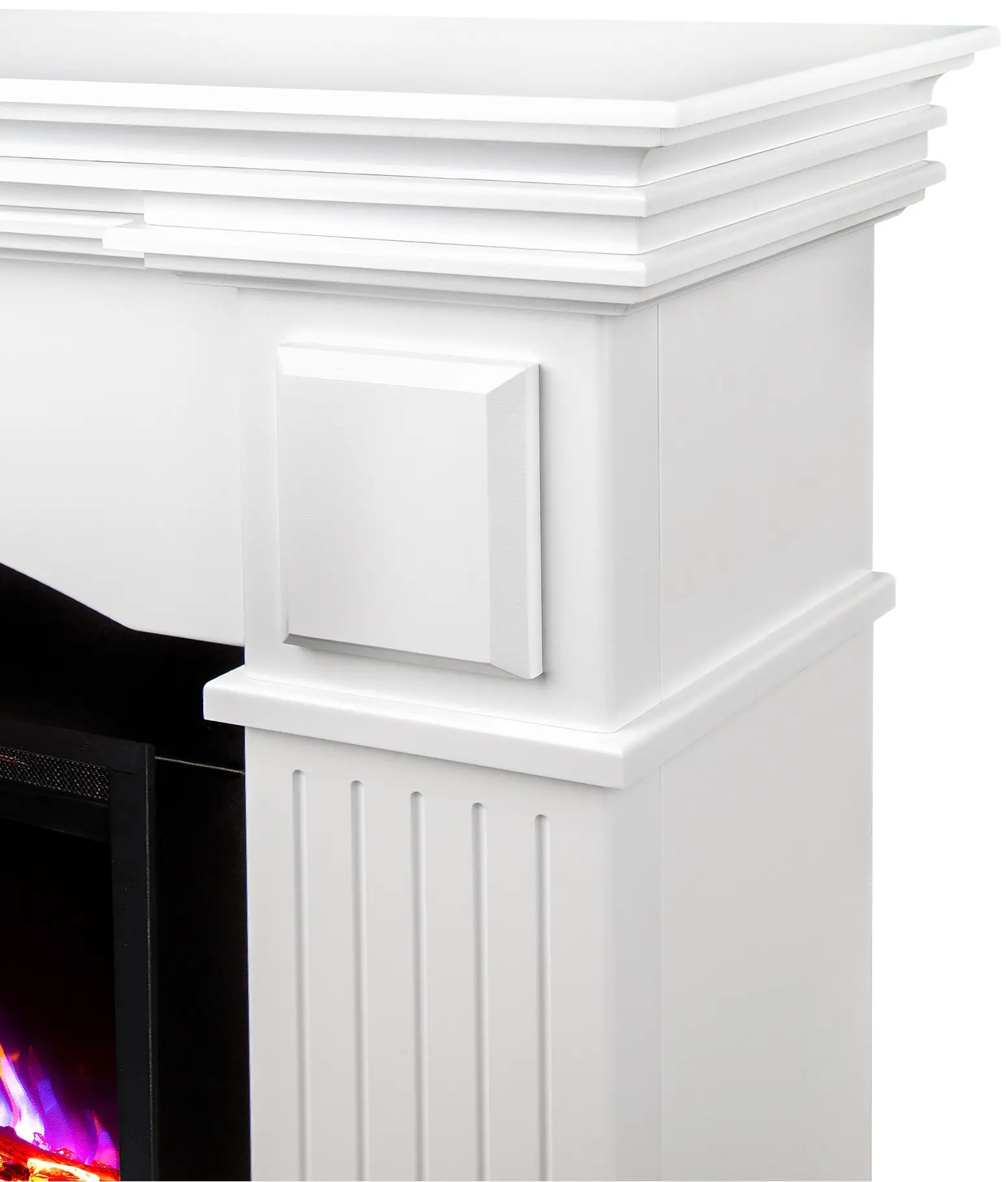 Semineu Art Flame Columb & Tomas (White) - 3