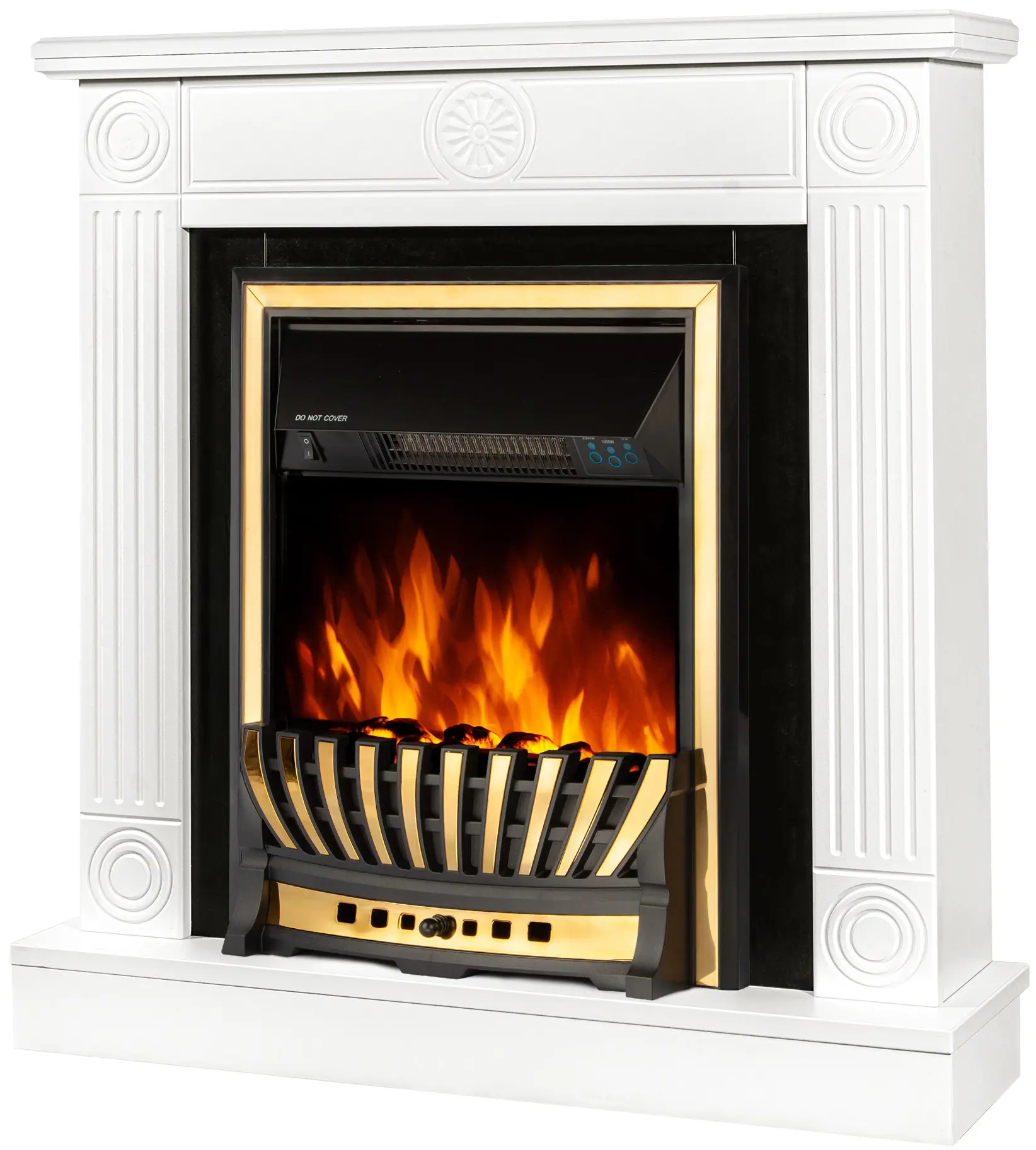 Semineu Art Flame Donald & Meridian (White) - 2