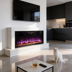 Semineu Art Flame Fluxa & Vegas 42 (White) Thumb