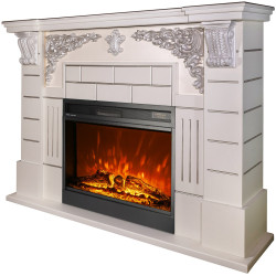 Каминокомплект Art Flame Imperial & Mirabella (Ivory/Silver) Thumb