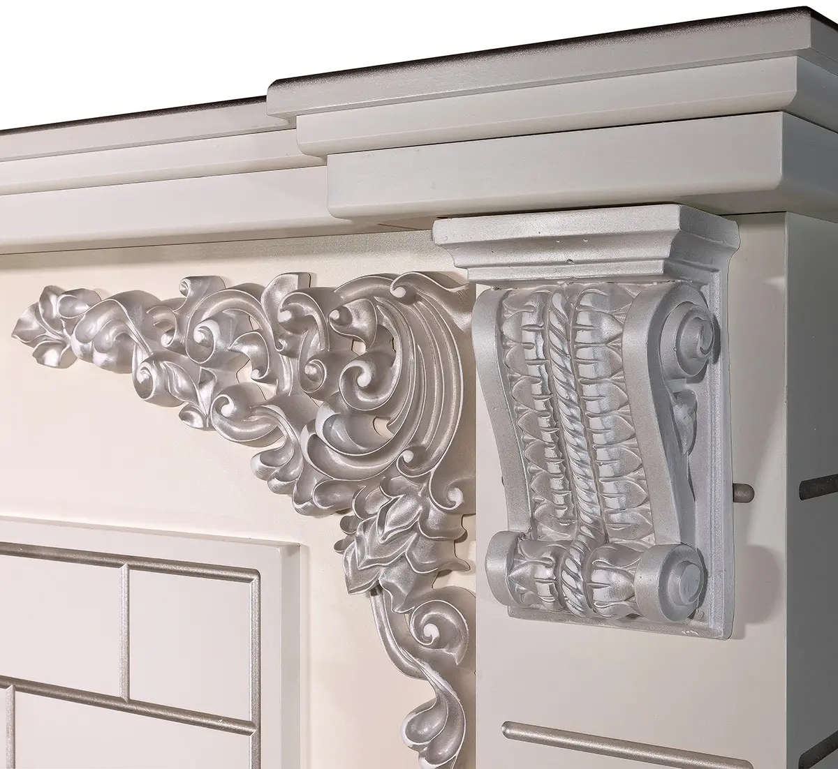 Каминокомплект Art Flame Imperial & Mirabella (Ivory/Silver) - 3
