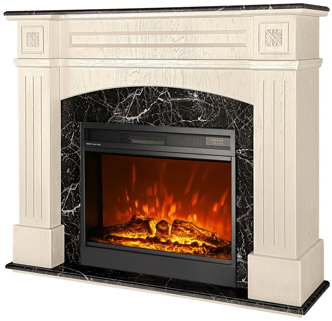 Каминокомплект Art Flame Josefina mini & Mirabella (Ivory/Dark Grey) - 2