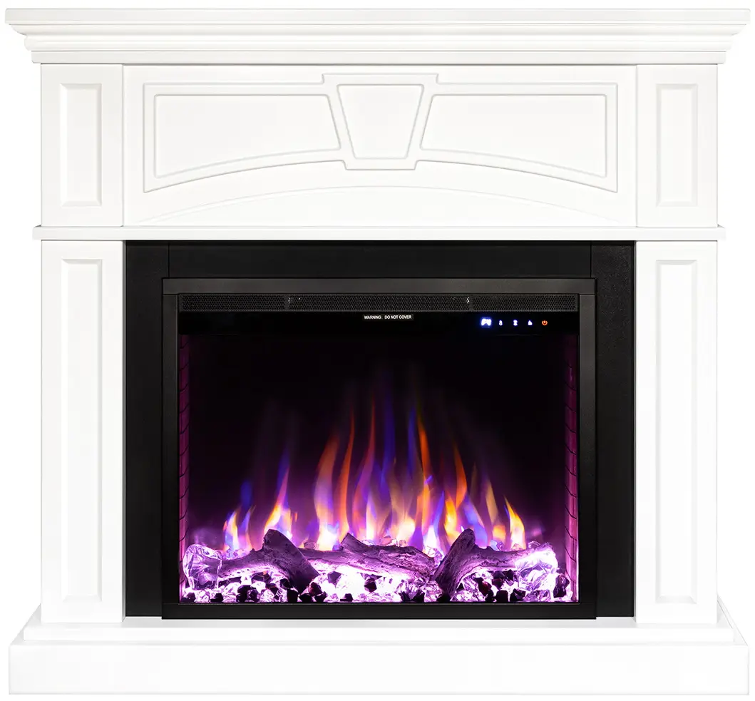 Semineu Art Flame Laura & Tomas (White) - 2