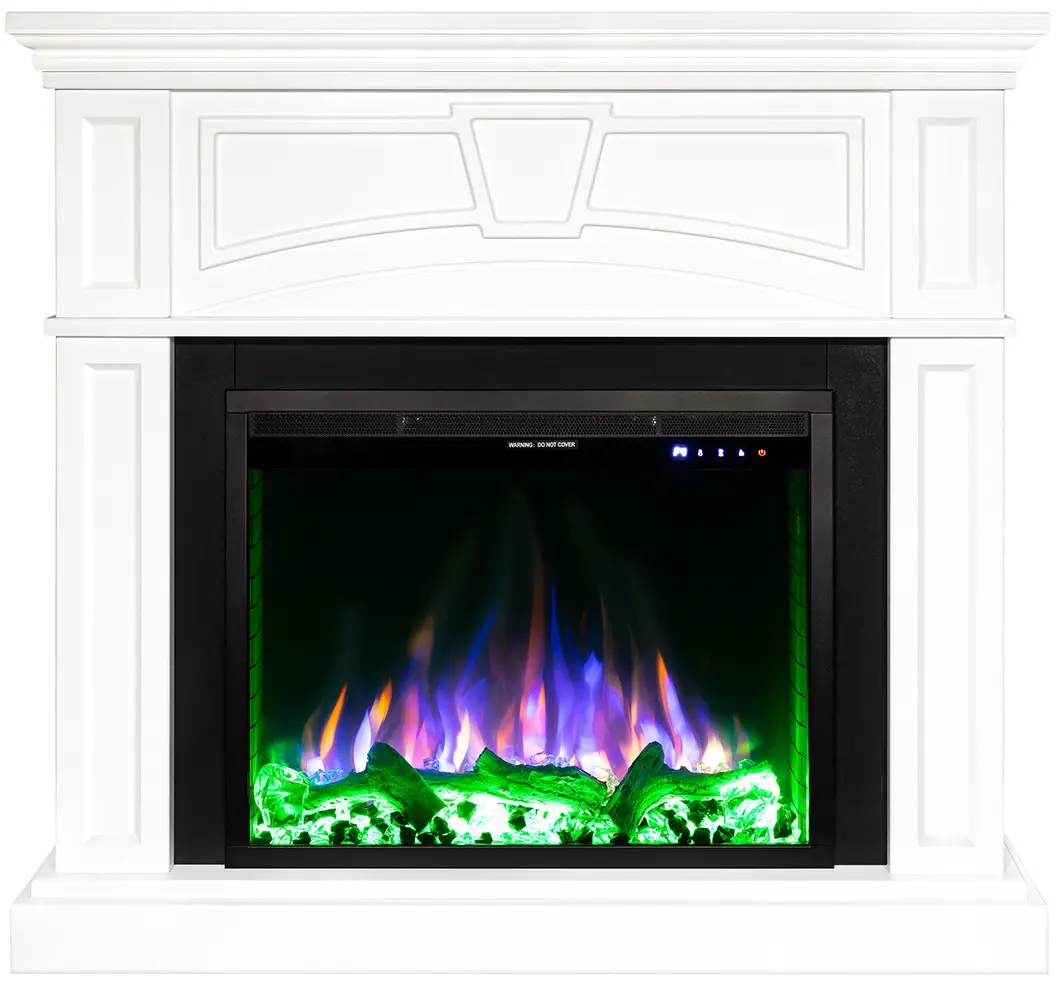 Semineu Art Flame Laura & Tomas (White) - 4