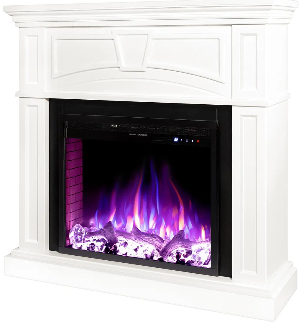 Semineu Art Flame Laura & Tomas (White) - 8
