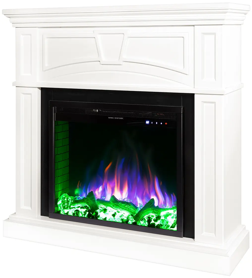 Semineu Art Flame Laura & Tomas (White) - 9