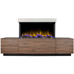 Semineu Art Flame Lumea & Haiti 40 (Oak/White) Thumb