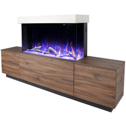 Semineu Art Flame Lumea & Haiti 40 (Oak/White) Thumb