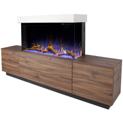 Semineu Art Flame Lumea & Haiti 40 (Oak/White) Thumb