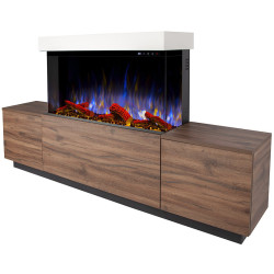 Semineu Art Flame Lumea & Haiti 40 (Oak/White) Thumb