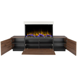 Semineu Art Flame Lumea & Haiti 40 (Oak/White) Thumb
