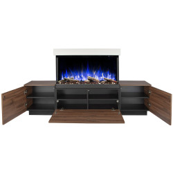 Semineu Art Flame Lumea & Haiti 40 (Oak/White) Thumb