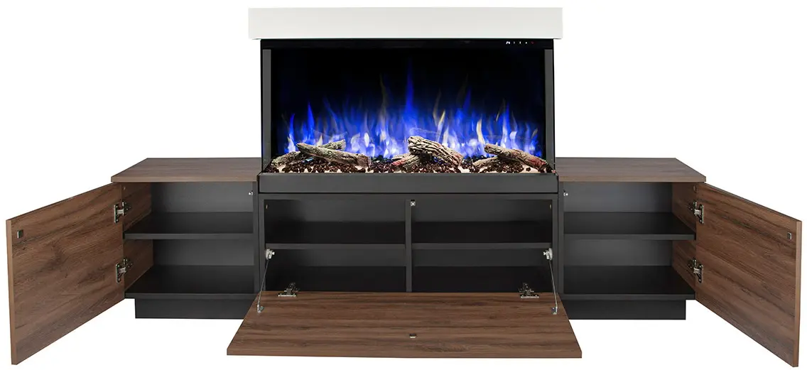 Semineu Art Flame Lumea & Haiti 40 (Oak/White) - 9