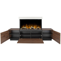 Semineu Art Flame Lumea & Haiti 40 (Oak/White) Thumb