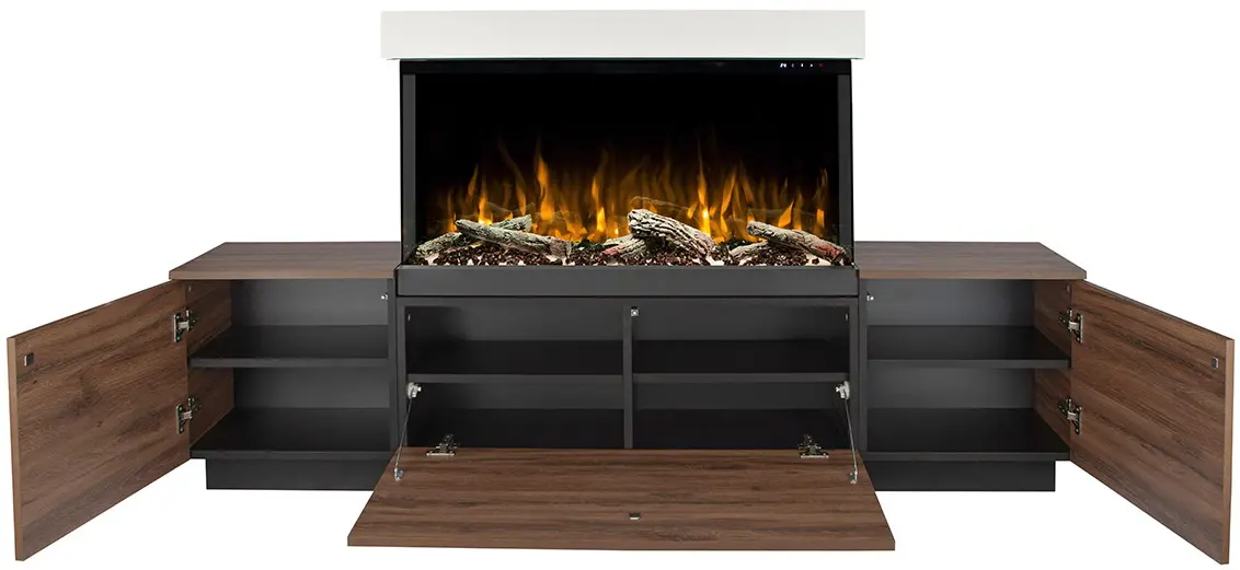 Semineu Art Flame Lumea & Haiti 40 (Oak/White) - 10