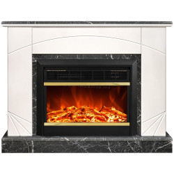 Semineu Art Flame Madeira Lux & Mars (Ivory/Dark Grey)