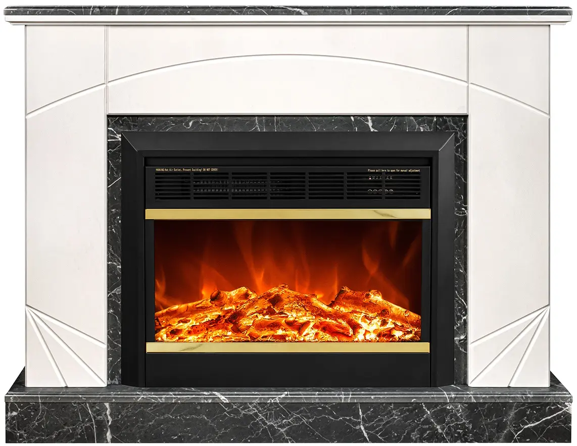 Semineu Art Flame Madeira Lux & Mars (Ivory/Dark Grey)