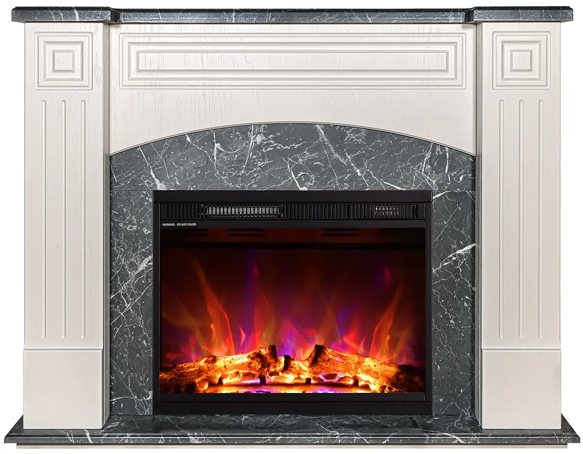 Каминокомплект Art Flame Magnolia & Lorance Color (Ivory/Dark Grey) - 2