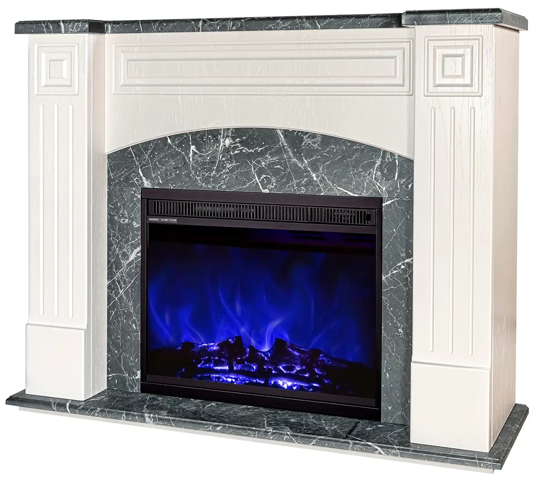 Каминокомплект Art Flame Magnolia & Lorance Color (Ivory/Dark Grey) - 4
