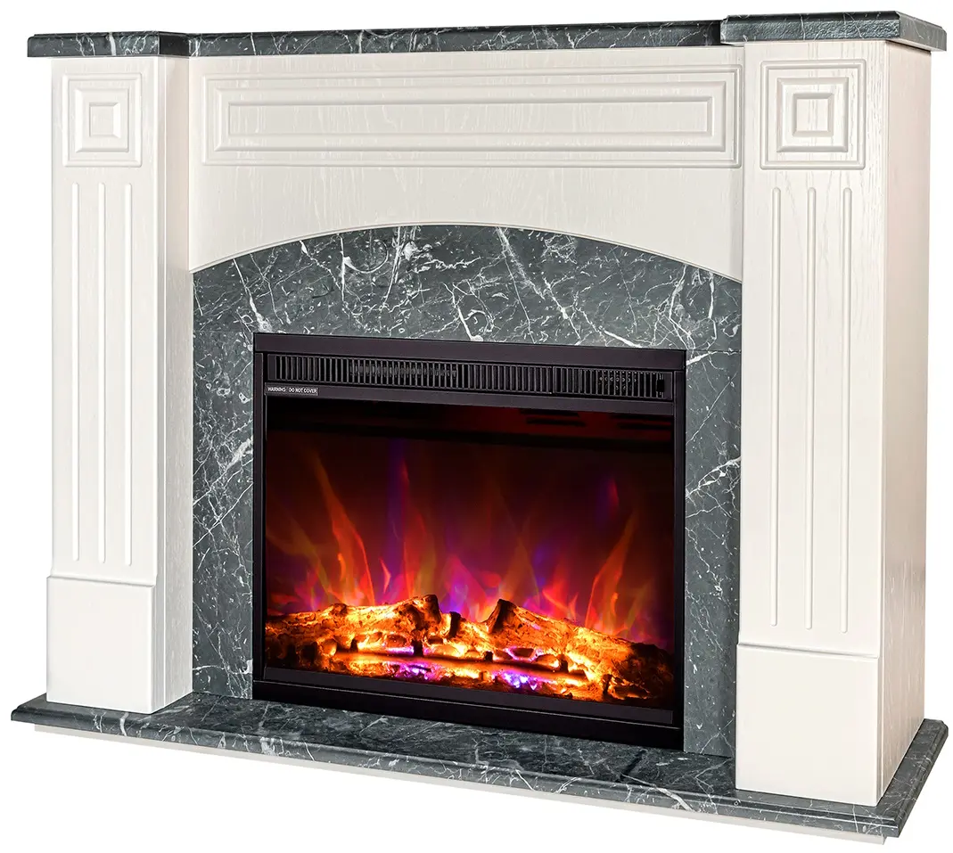 Каминокомплект Art Flame Magnolia & Lorance Color (Ivory/Dark Grey) - 5