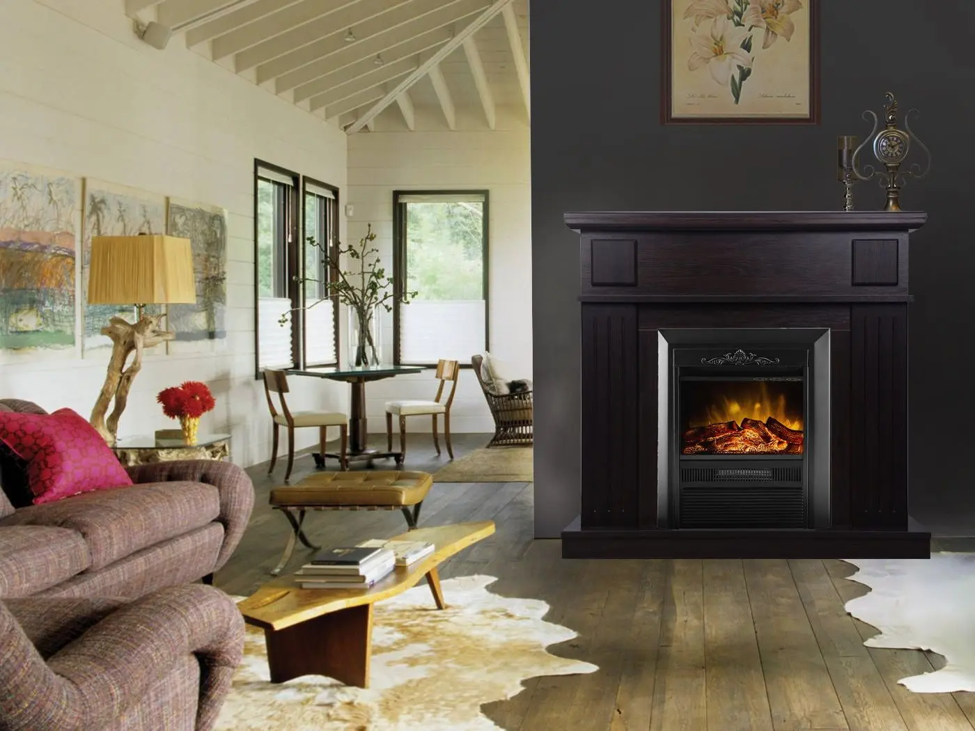 Semineu Art Flame Marina & Cristina (Wenge)