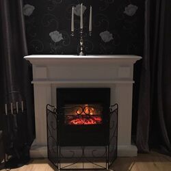 Semineu Art Flame Marina & Cristina (White) Thumb