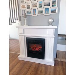 Semineu Art Flame Marina & Cristina (White) Thumb