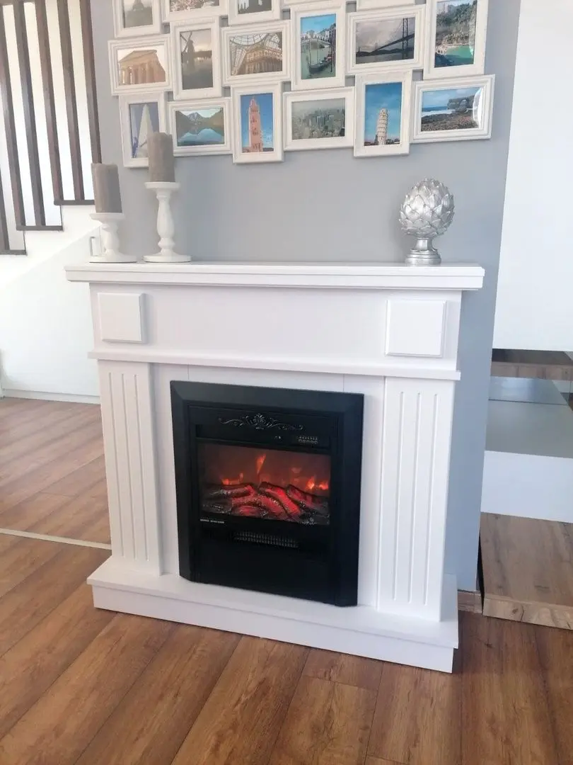 Semineu Art Flame Marina & Cristina (White)