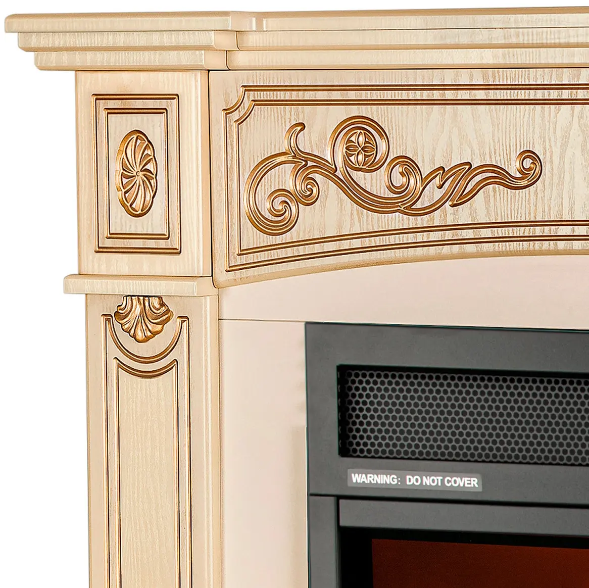 Каминокомплект Art Flame Marmaris & Mirabella (Ivory/Gold) - 3