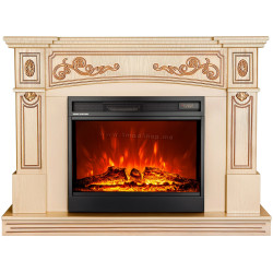 Каминокомплект Art Flame Marmaris & Mirabella (Ivory/Gold)
