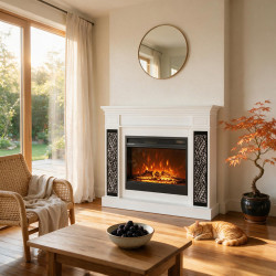 Semineu Art Flame Monolith & Mirabella (White) Thumb