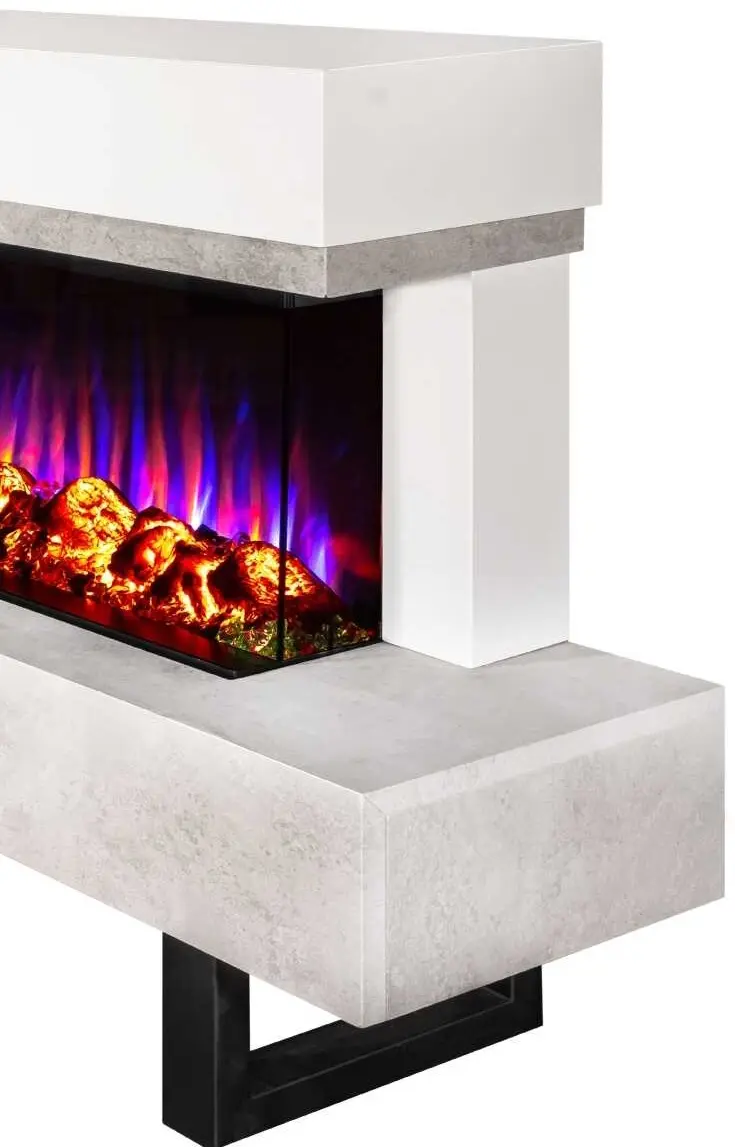 Semineu Art Flame Monro & Dalas (Beige/Ivory) - 9