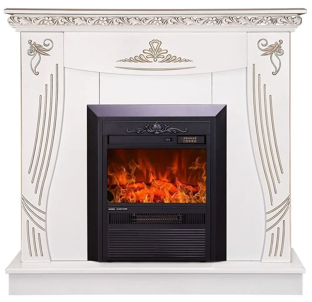 Semineu Art Flame Napoli & Cristina (White)