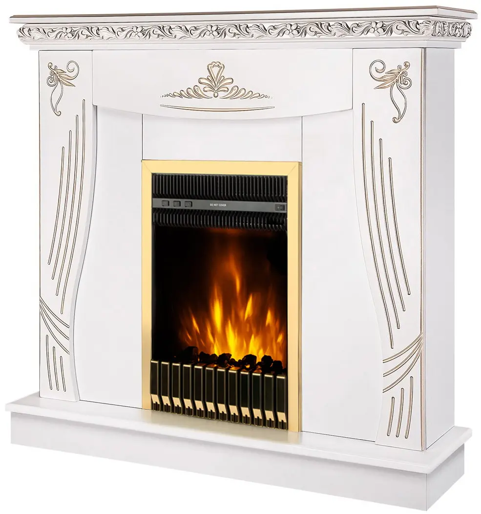 Semineu Art Flame Napoli & Gala Gold (White) - 2