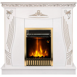 Semineu Art Flame Napoli & Gala Gold (White)