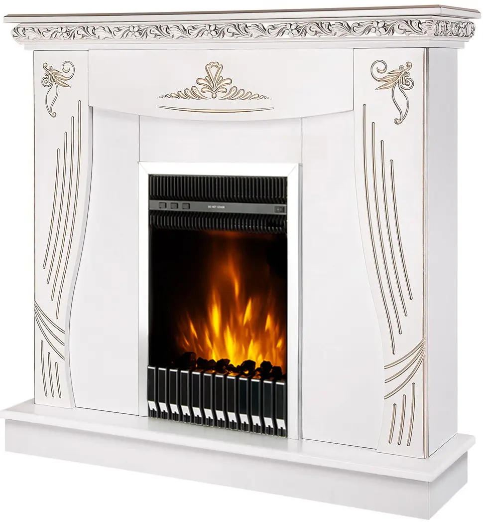 Semineu Art Flame Napoli & Gala Silver (White) - 2