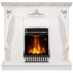 Semineu Art Flame Napoli & Gala Silver (White)