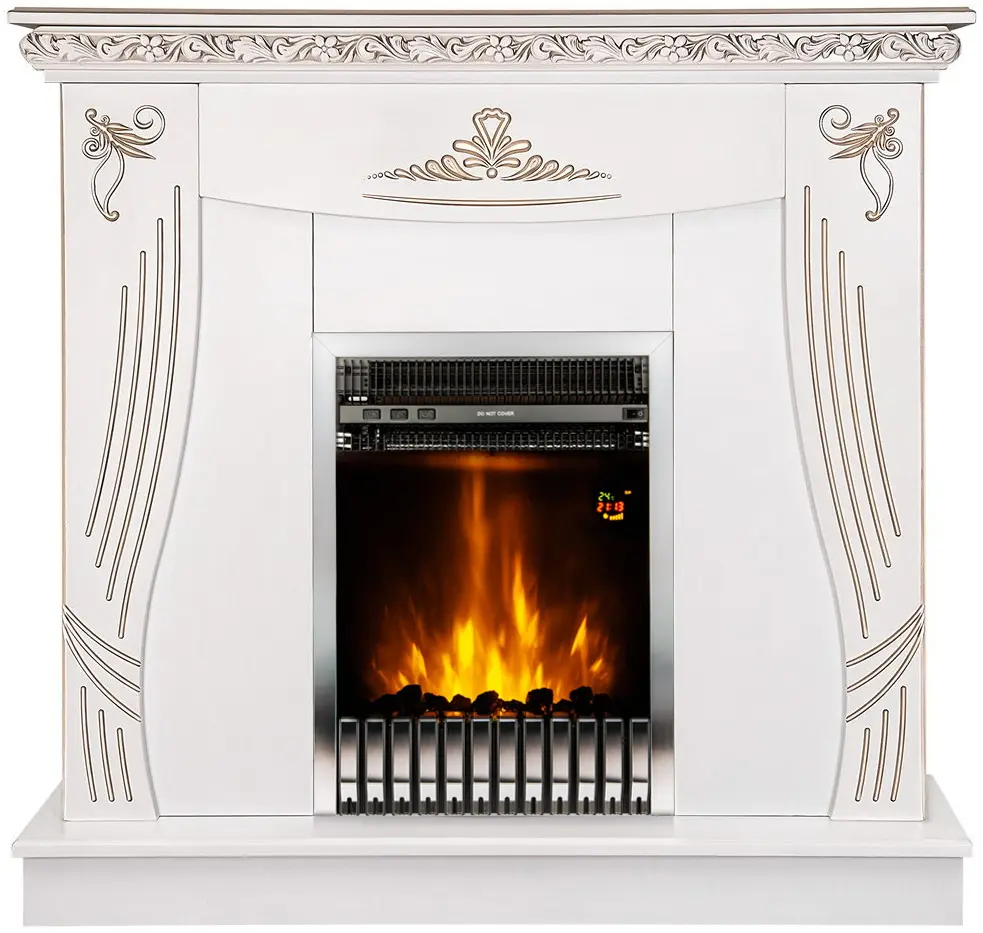 Semineu Art Flame Napoli & Gala Silver (White)