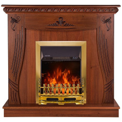 Semineu Art Flame Napoli & Galileo Gold (Nut)