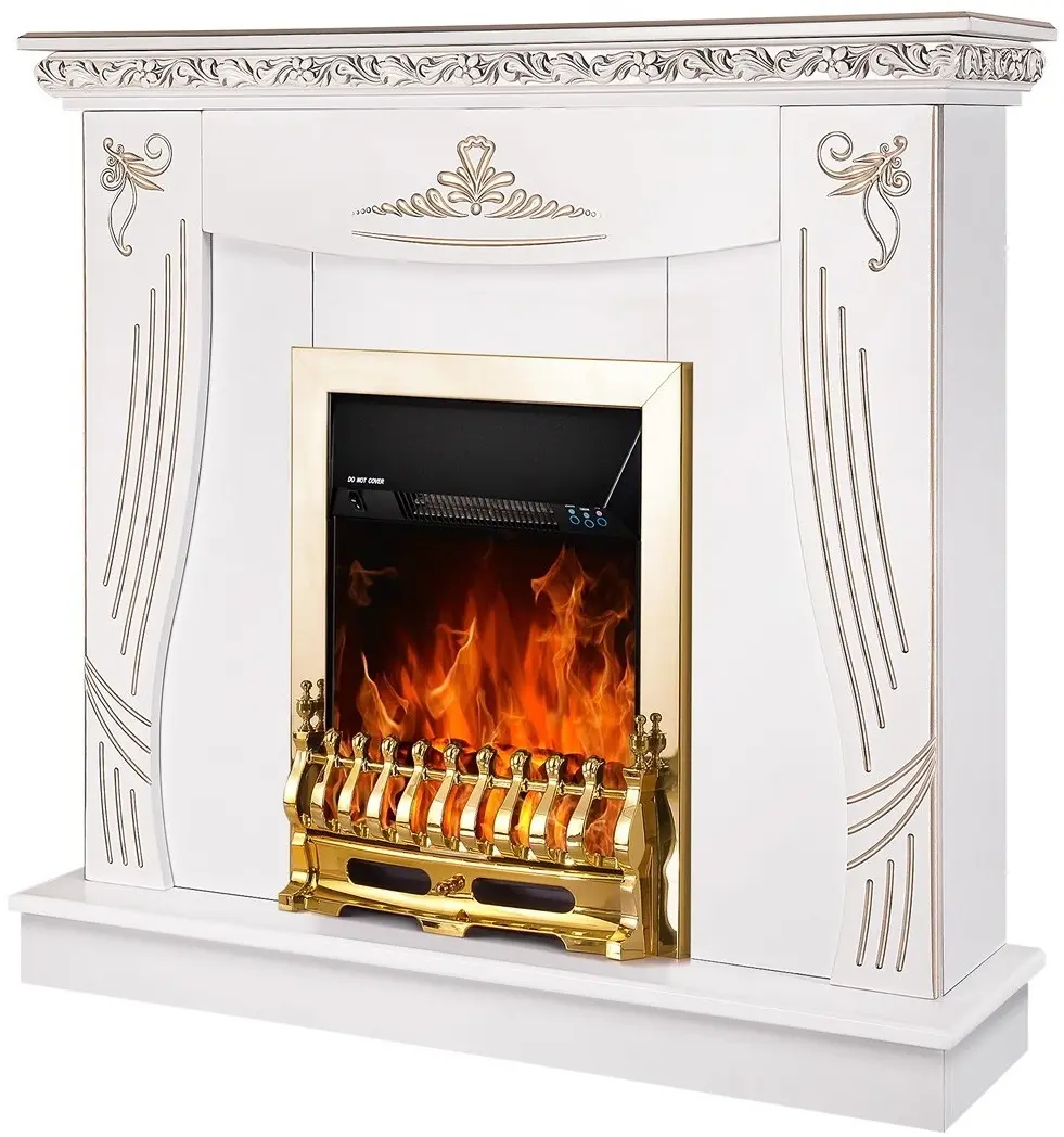 Semineu Art Flame Napoli & Galileo Gold (White) - 2