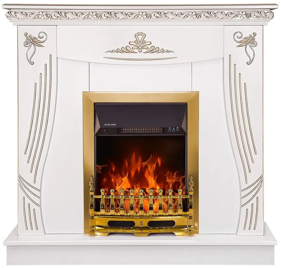 Semineu Art Flame Napoli & Galileo Gold (White)