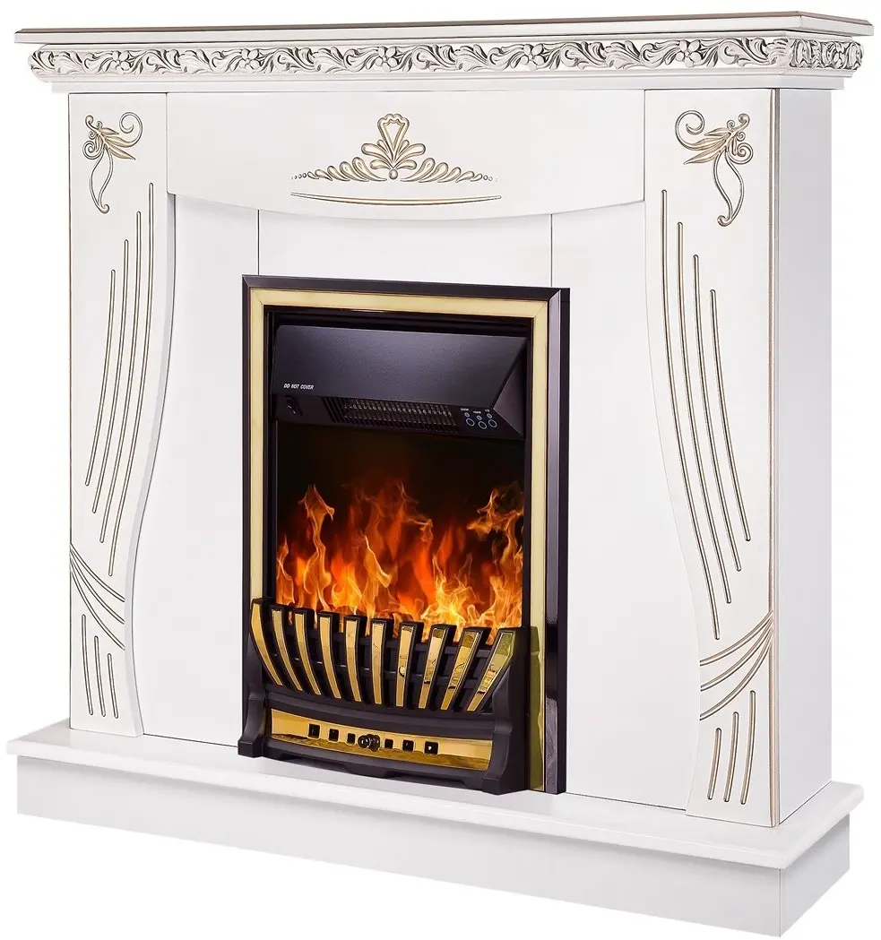 Semineu Art Flame Napoli & Meridian (White) - 2