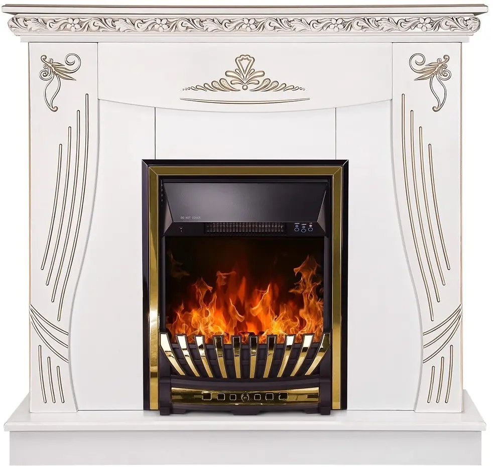 Semineu Art Flame Napoli & Meridian (White)