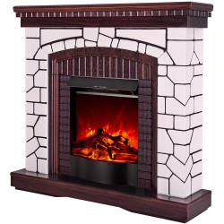 Каминокомплект Art Flame Natali & Corsica (White/Dark Nut) Thumb