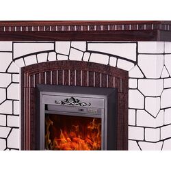 Semineu Art Flame Natali & Cristina (White/Wenge) Thumb