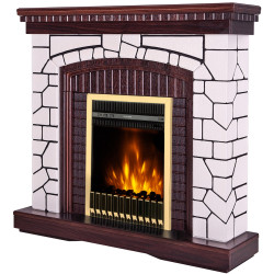 Semineu Art Flame Natali & Gala Gold (White/Dark Nut) Thumb