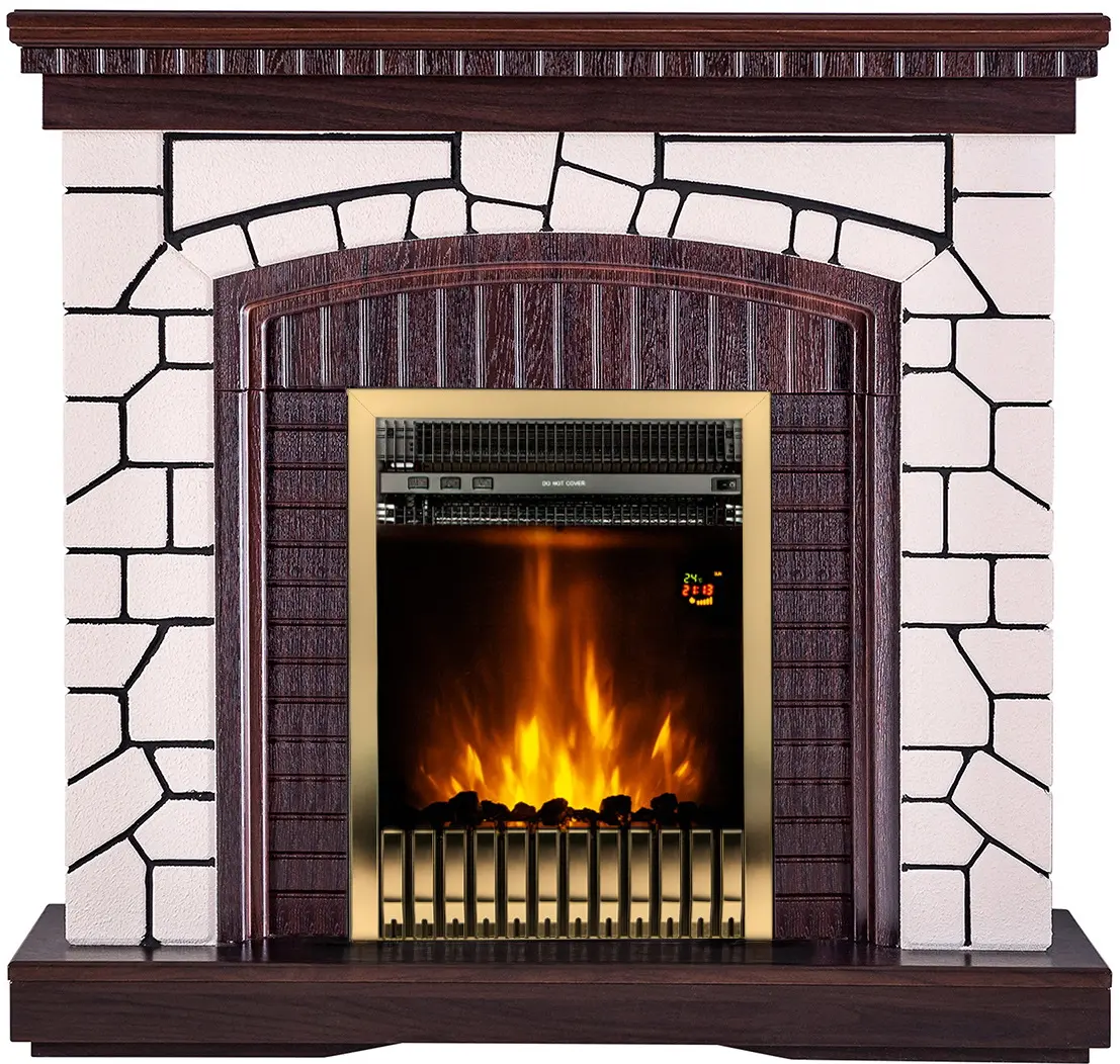 Semineu Art Flame Natali & Gala Gold (White/Dark Nut)