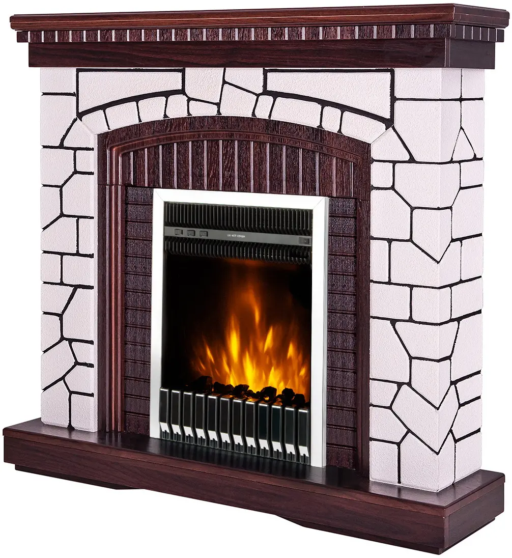 Semineu Art Flame Natali & Gala Silver (White/Dark Nut) - 2